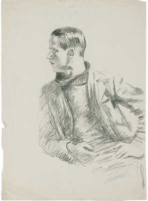 Самохвалов Александр Николаевич. Мужской портрет. Эскиз 